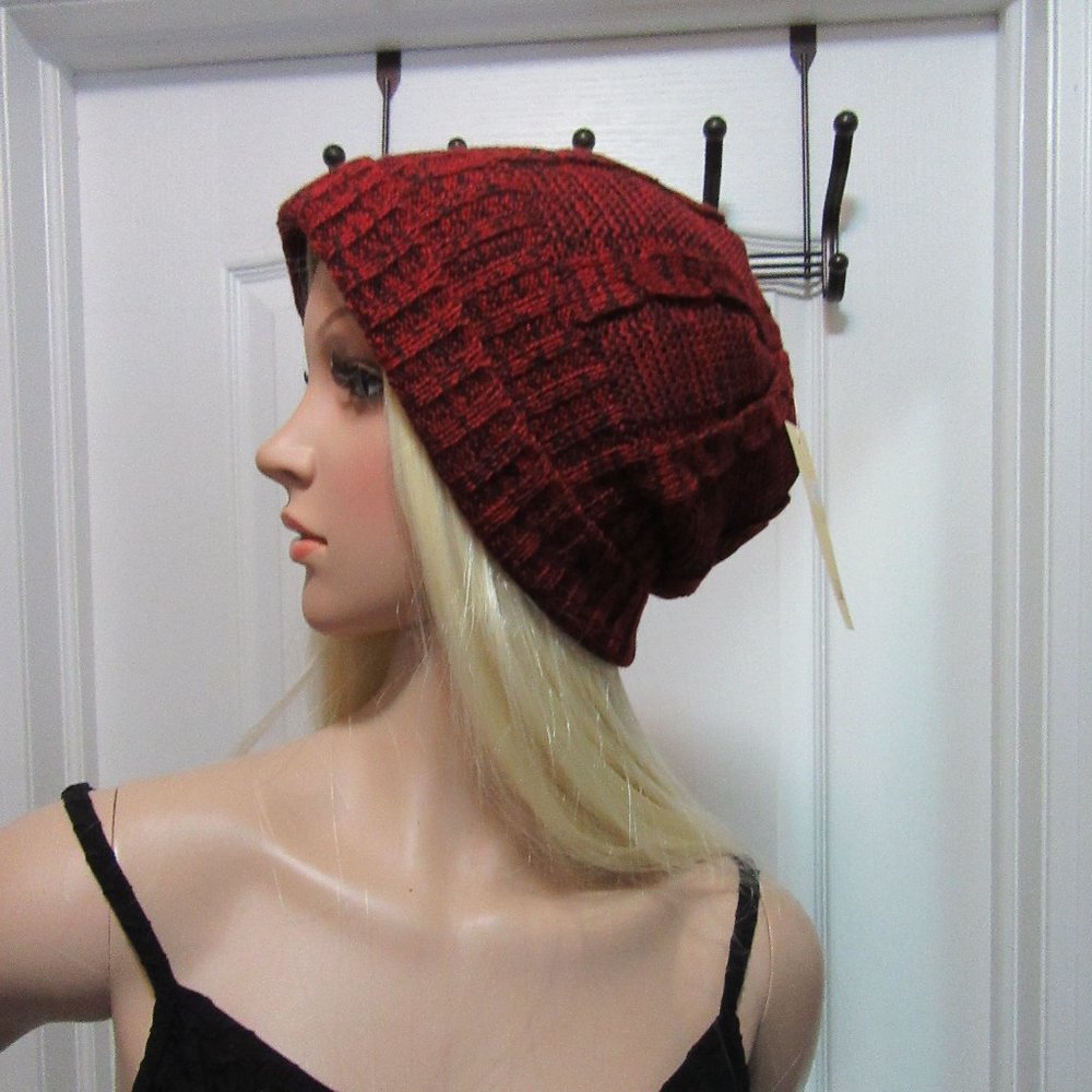 Red/ Blk Multi mix Touque - Picture 8 of 11